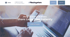 Desktop Screenshot of filesanywhere.com